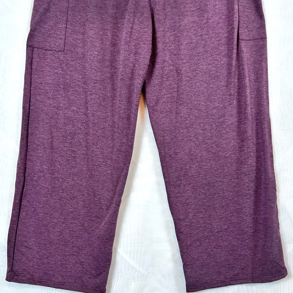 NWT Pantalon Women’s Purple Wide Leg Stretch Pants /  size XL - Picture 9 of 9